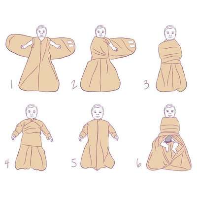 Clevamama ClevaSwaddle Bag 0-3 Months - Cream