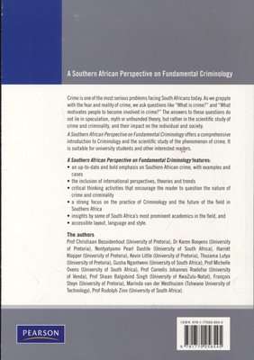 A Southern African Perspective on Fundamental Criminology (Paperback)