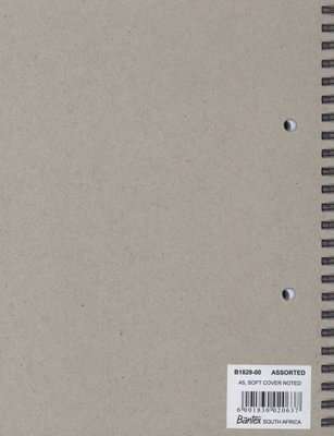 Bantex B1829 Noted Twin Wire Soft Notebooks (A5)(Assorted)