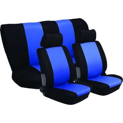 Stingray Tartan Gingham Car Seat Cover Set (11 Piece) (Grey)