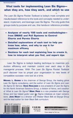 The Lean Six Sigma Pocket Toolbook - A Quick Reference Guide to 70 Tools for Improving Quality and S