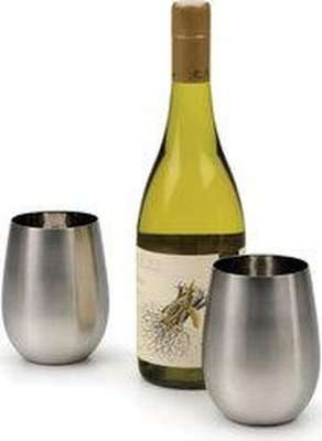 Leisure Quip Stainless Steel Stemless Wine Glass / Whiskey Tumbler (330ml)