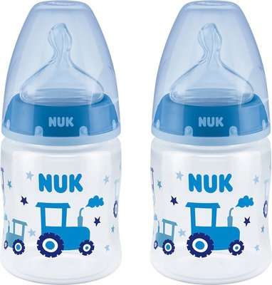 NUK First Choice Bottle with Temperature Control - Tractor (0-6 Months)(150ml)(2 Pack)