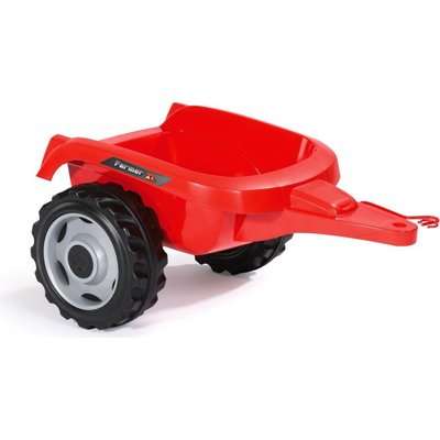 Smoby Farmer XL Tractor Pedal Ride-On with Trailer (Red and Black)