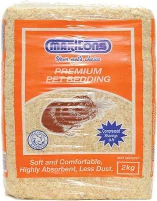 Marltons Premium Pet Bedding - 9 Litre Compressed Shavings (2kg)