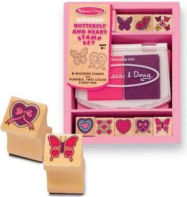 Melissa & Doug Butterfly and Hearts Stamp Set