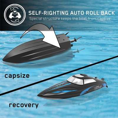 Exhobby R/C Vector 30 Brushed Boat with Battery & USB Charger (Single Unit - Supplied Colour May Var