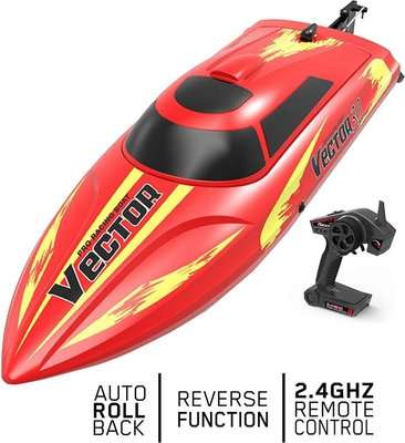 Exhobby R/C Vector 30 Brushed Boat with Battery & USB Charger (Single Unit - Supplied Colour May Var