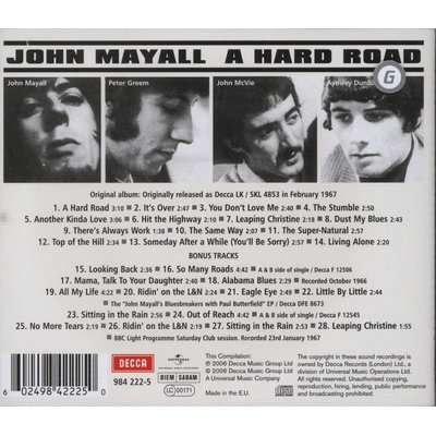 A Hard Road (CD, Can Rmst)