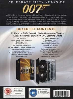 James Bond 50 - Ultimate DVD Collector's Set (DVD, Boxed set)