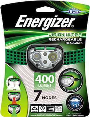 Energizer Vision Ultra Rechargeable Headlight (400 lumens)