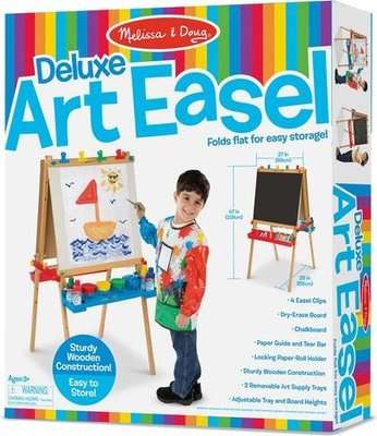 Melissa & Doug Deluxe Wooden Standing Art Easel