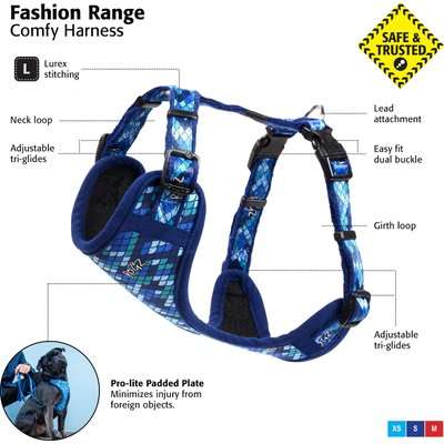 Rogz Small Dogs Comfy Fashion Harness (Wild Heart)