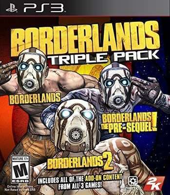 Borderlands Triple Pack (Includes Borderlands 1, 2 & Borderlands The Pre Sequel) (PlayStation 3)