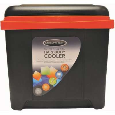 Leisurequip 26L Cooler Box  - Black/Orange