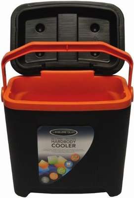 Leisurequip 26L Cooler Box  - Black/Orange