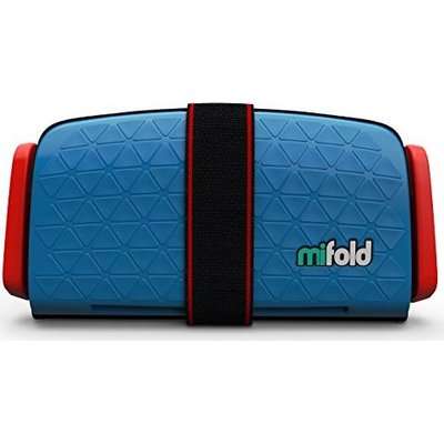 Mifold Grab & Go Car Booster Seat (Denim Blue)