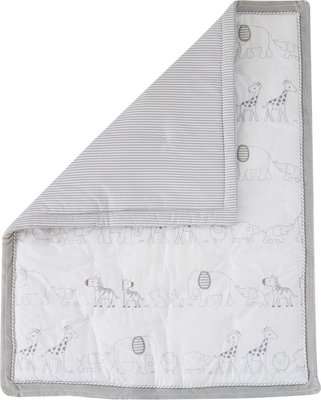 Snuggletime Quilt Set - White & Grey Animals (3 Pieces)