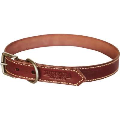 Huntlea Leopard Series - Leather Collar (Burgundy)