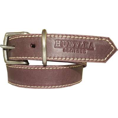 Huntlea Leopard Series - Leather Collar (Burgundy)