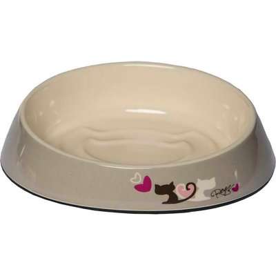 Rogz Catz Bowlz 200ml Fishcake Cat Bowl (Heart Tails Design)