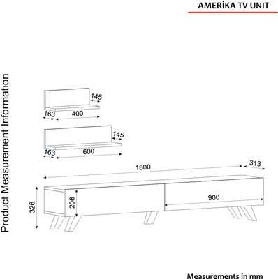 Homemark Armoire's Amerika TV Unit (Walnut)