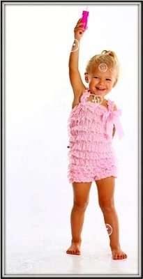 Smitten Lace Romper (Baby Pink | XL | 3 - 4 Years)