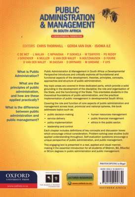 Public Administration & Management in South Africa: An Introduction (Paperback)