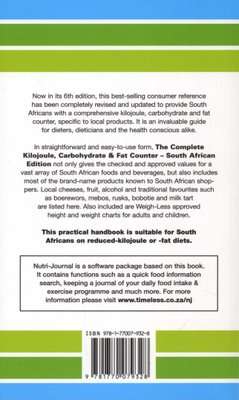 The complete kilojoule, carbohydrate & fat counter (Paperback, 6th ed)