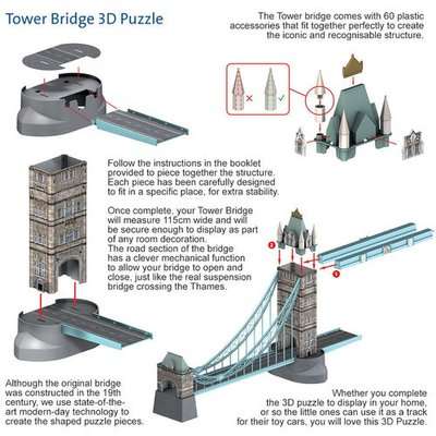 Ravensburger Tower Bridge 3D Puzzle (216 Pieces)