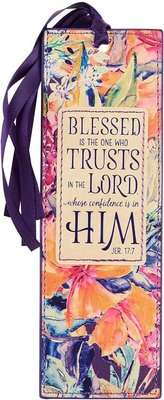 Blessed Is The One Jeremiah 17:7 (Pagemarker) (Leather / fine binding)