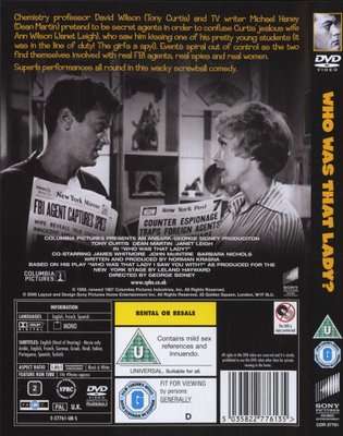 Who Was That Lady (English, French, Spanish, DVD)