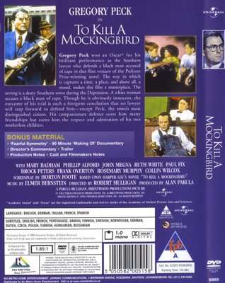 To Kill A Mockingbird (English & Foreign language, DVD)