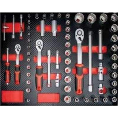 Tork Craft 6 Drawer Roller Tool Cabinet On Castors - with 184 piece Tool Set