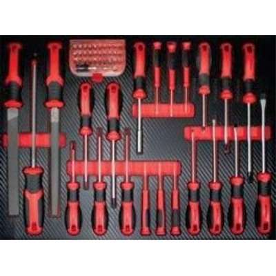 Tork Craft 6 Drawer Roller Tool Cabinet On Castors - with 184 piece Tool Set