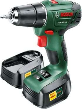 Bosch PSR 1800 Li-2 Lithium-Ion Cordless Driver Drill with Workbox (18V)(2 Battery Packs Included)(B