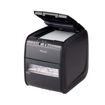 Rexel Auto+ 90X Cross-Cut Shredder (Black)