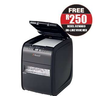 Rexel Auto+ 90X Cross-Cut Shredder (Black)