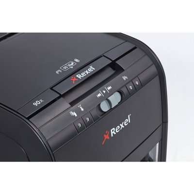Rexel Auto+ 90X Cross-Cut Shredder (Black)