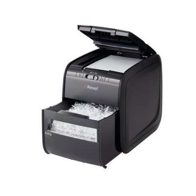 Rexel Auto+ 90X Cross-Cut Shredder (Black)