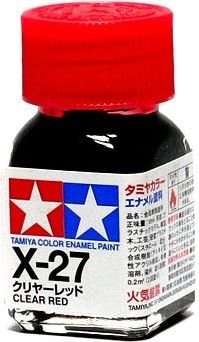 Tamiya X-27 Enamel Paint (Clear Red)