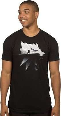 The Witcher 3 Wolf Silhouette Mens T-Shirt (Black)