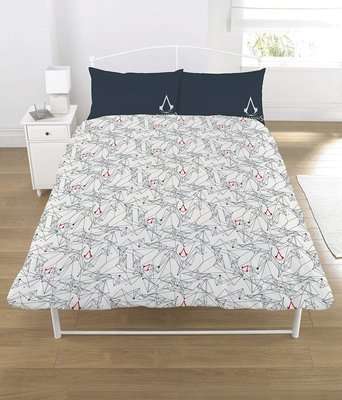 Linen Ideas Assassins Creed "Serve the Light" Reversible Duvet Set (Double) - Parallel Import