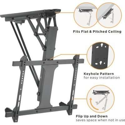 Lumi 32-70" Motorized Flip Down Ceiling Mount