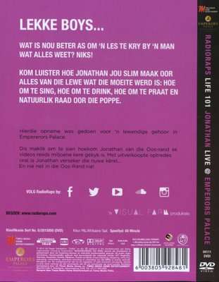 Radio Raps: Life 101 - Jonathan Live At Emperor's Palace (DVD)