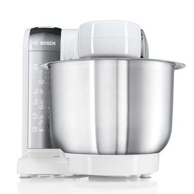 Bosch MUM48CR1 600W Kitchen Machine (White and Chrome)