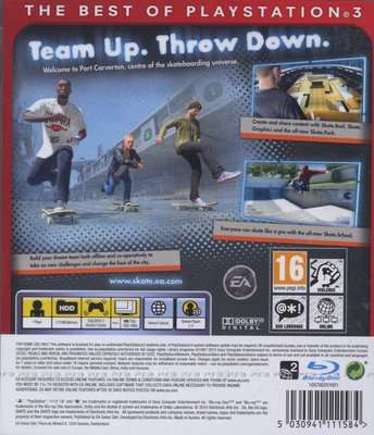 Skate 3 (PlayStation 3, Blu-ray disc)