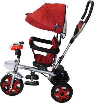 Nuovo 3 In 1 Tricycle Stroller  (Rustic Red)