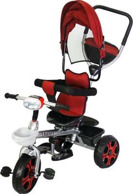 Nuovo 3 In 1 Tricycle Stroller  (Rustic Red)