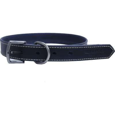 Huntlea Leopard Series - Leather Collar (Navy)